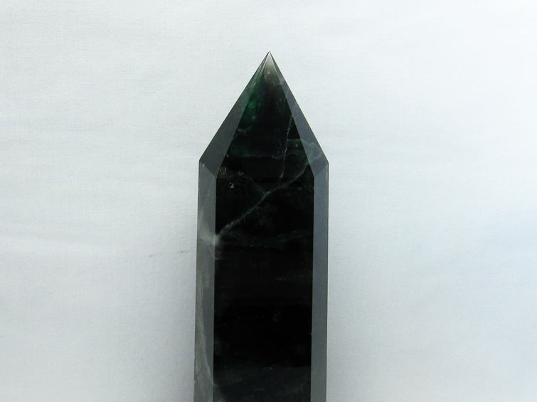 2.2Kg フローライト 原石 蛍石 六角柱 台座付属 一点物 162-203