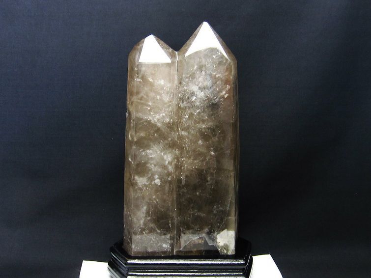 4.1Kg 水晶 六角柱 ダブルポイント 台座付属 一点物 162-229