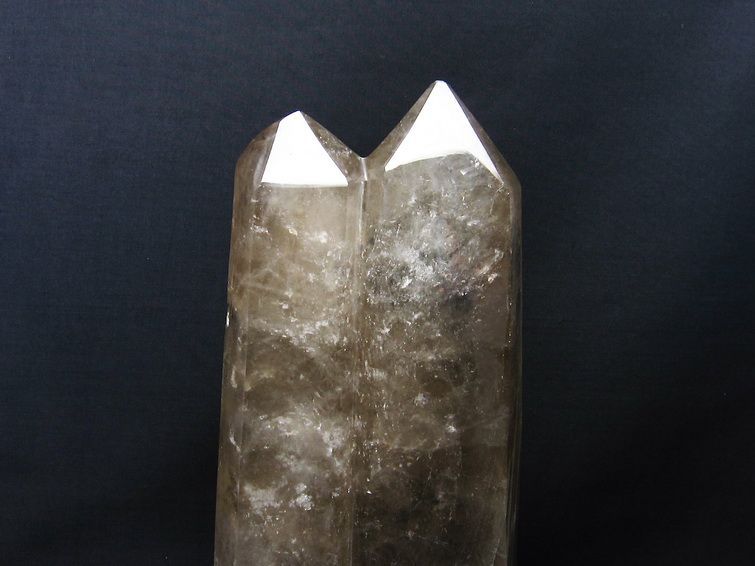 4.1Kg 水晶 六角柱 ダブルポイント 台座付属 一点物 162-229