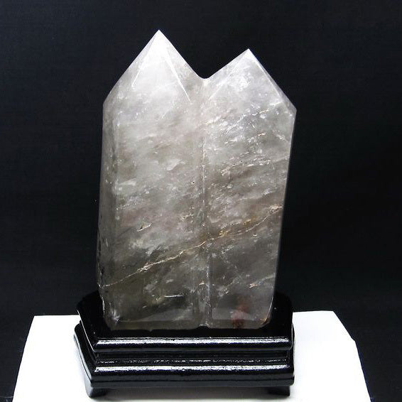 3.7Kg 水晶 六角柱 ダブルポイント 台座付属 一点物 162-235 – 天然石