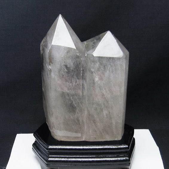 3.3Kg 水晶 六角柱 ダブルポイント 台座付属 一点物 162-238 – 天然石