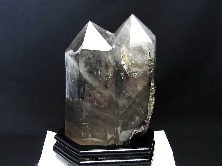 6.1Kg 水晶 六角柱 ダブルポイント 台座付属 一点物 162-240