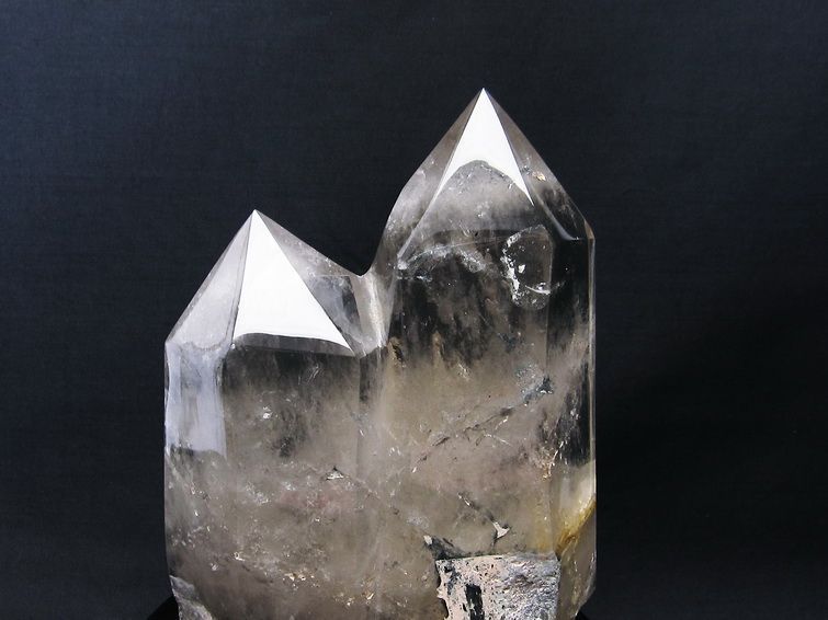 3.9Kg 水晶 六角柱 ダブルポイント 台座付属 一点物 162-244