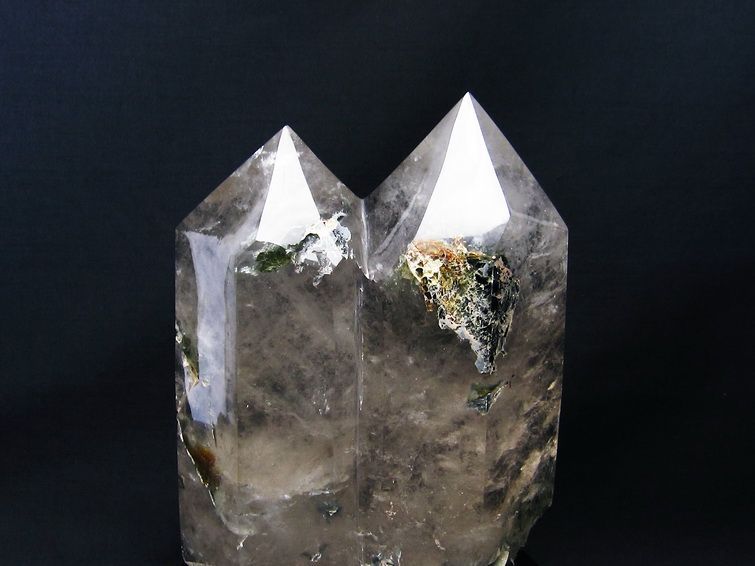 3.8Kg 水晶 六角柱 ダブルポイント 台座付属 一点物 162-245