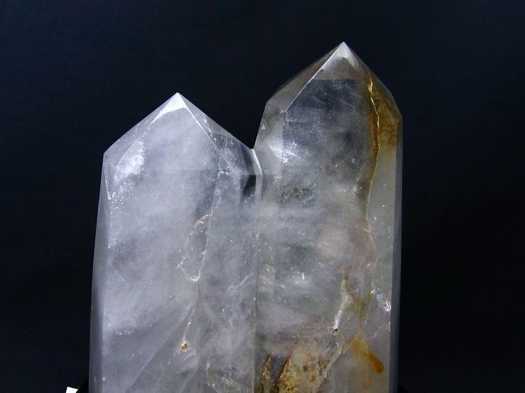 6Kg 水晶 六角柱 ダブルポイント 台座付属 一点物 162-280