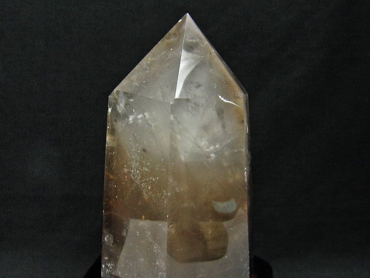 4.7Kg 水晶 六角柱 白水晶 水晶ポイント 虹入り 台座付属 一点物 162-34