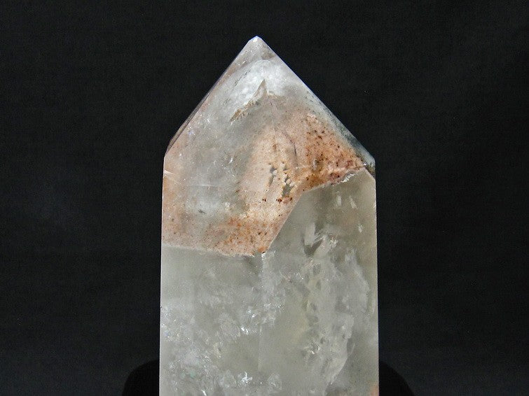 2.2Kg 水晶 六角柱 白水晶 水晶ポイント 虹入り 台座付属 一点物 162-35