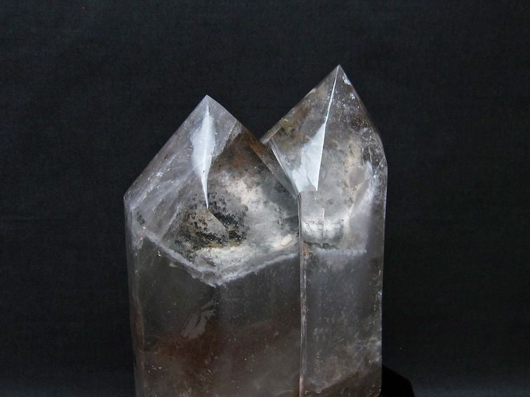 2.4Kg 水晶 六角柱 白水晶 水晶ポイント 台座付属 一点物 162-55