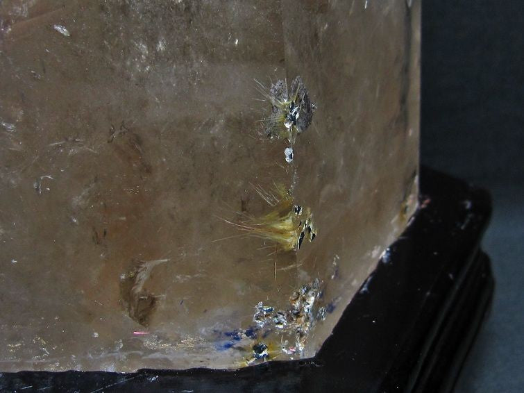 スモーキークォーツ 六角柱 煙水晶 5.2Kg 台座付属 一点物 162-63