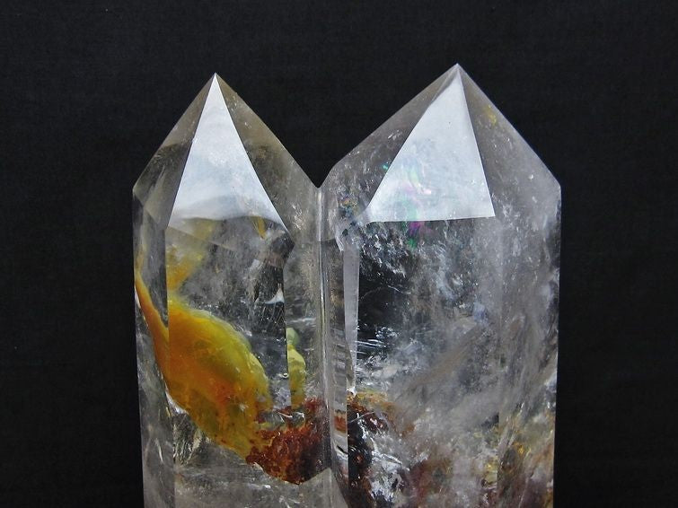 3.5Kg 水晶 六角柱 白水晶 水晶ポイント 台座付属 一点物 162-75