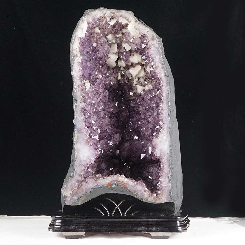 31.7Kg アメジストドーム ブラジル産 原石 置物 カペーラ ジオード amethyst 台座付属 一点物 174-1323