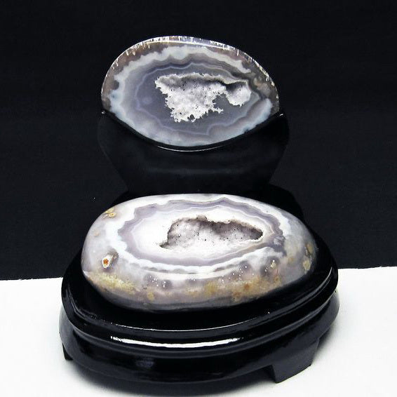 トレジャーメノウ アゲート 財宝メノウ 聚宝盆瑪瑙 専用台座付属 一点