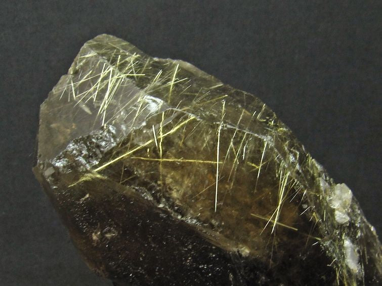 1.7Kg スモーキークォーツ 煙水晶 原石 ルチルクォーツ入り 台座付属 一点物 181-408