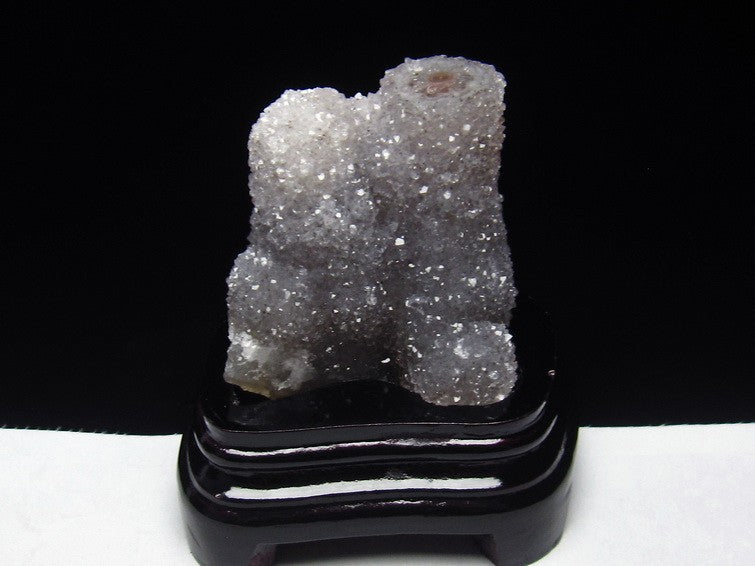 ホワイトアメジスト 原石 カクタスアメジスト クラスター ブラジル産 台座付属 花型 一点物 182-2313