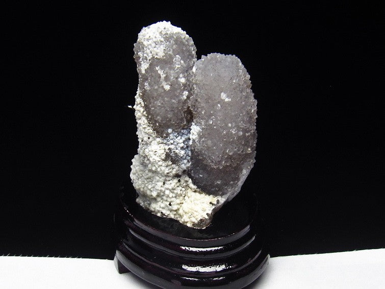 ホワイトアメジスト 原石 カクタスアメジスト クラスター ブラジル産 台座付属 花型 一点物 182-2314