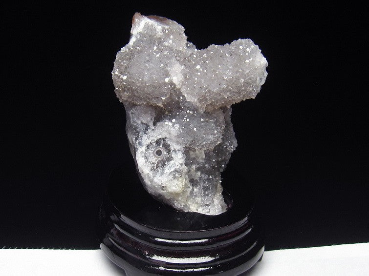 ホワイトアメジスト 原石 カクタスアメジスト クラスター ブラジル産 台座付属 花型 一点物 182-2317