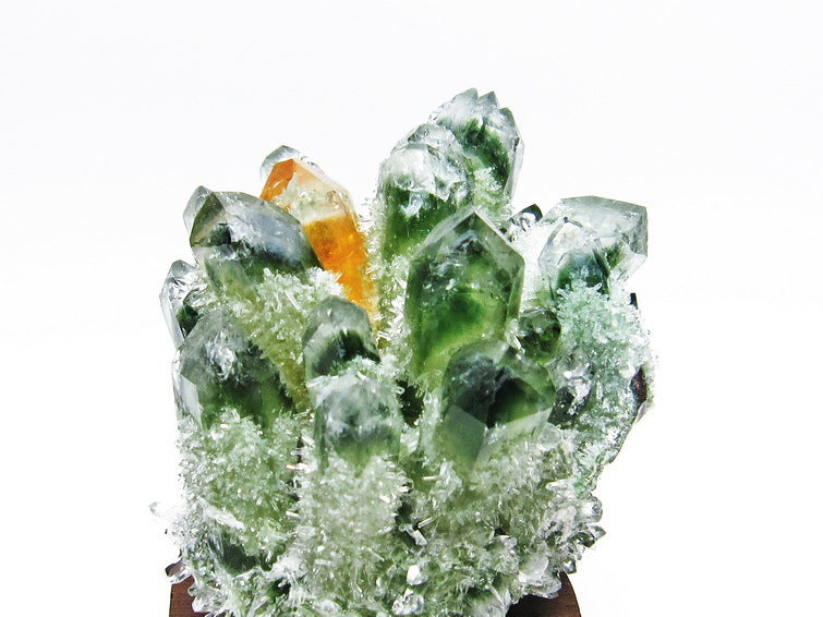 緑水晶 クラスター 台座付属 一点物 182-4546