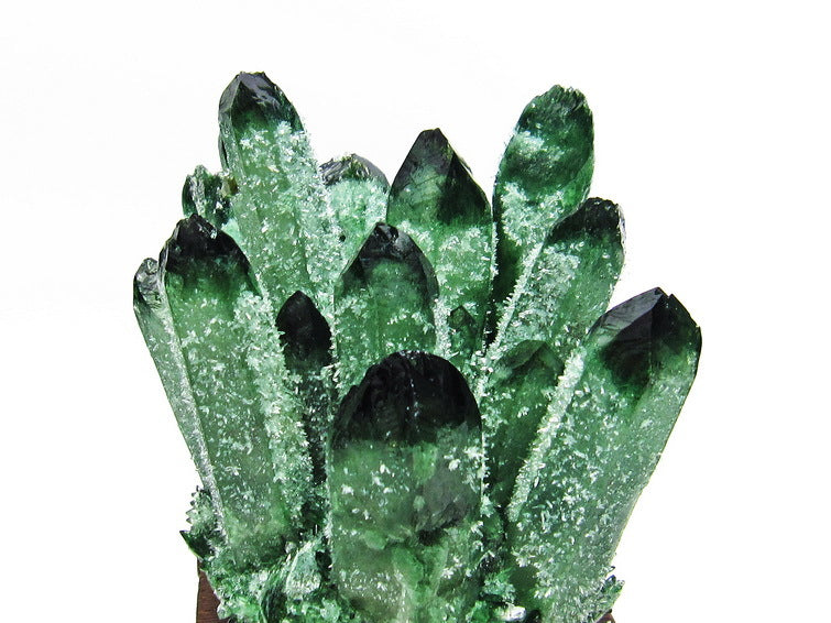 緑水晶 クラスター 台座付属 一点物 182-4563