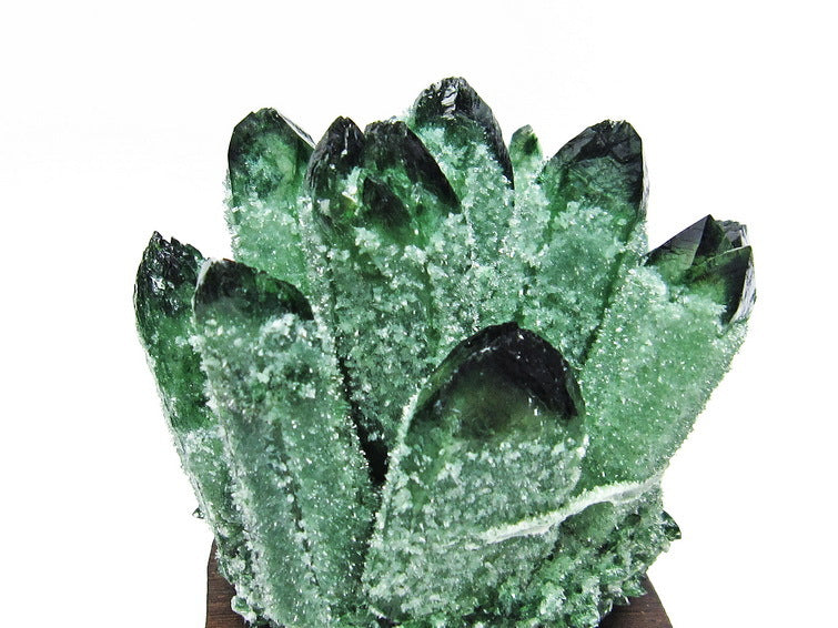 緑水晶 クラスター 台座付属 一点物 182-4591