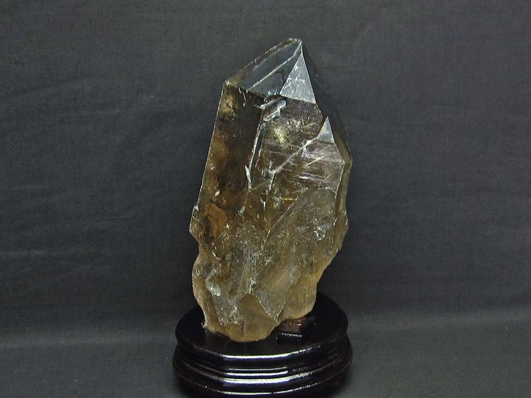 3.2Kg スモーキークォーツ 煙水晶 原石 ルチルクォーツ入り 台座付属 一点物 191-117