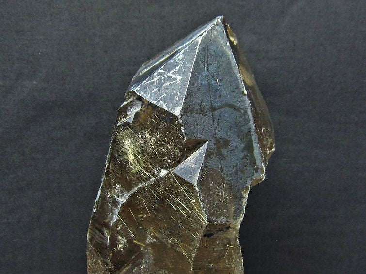 3.2Kg スモーキークォーツ 煙水晶 原石 ルチルクォーツ入り 台座付属 一点物 191-117