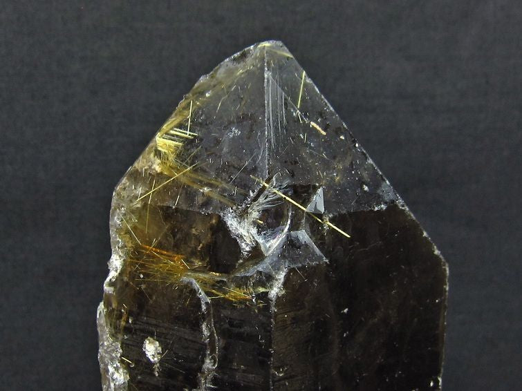 2.2Kg スモーキークォーツ 煙水晶 原石 ルチルクォーツ入り 台座付属 一点物 191-118