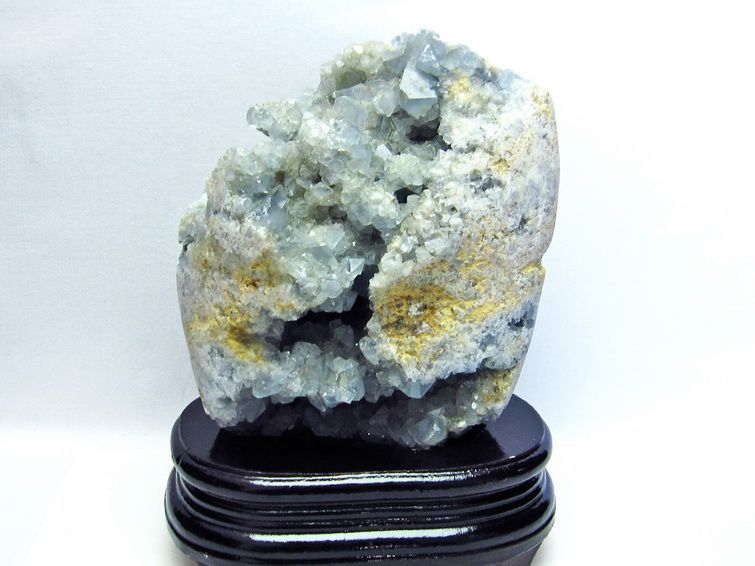 2.8Kg セレスタイト 原石 天青石 台座付属 一点物 191-260