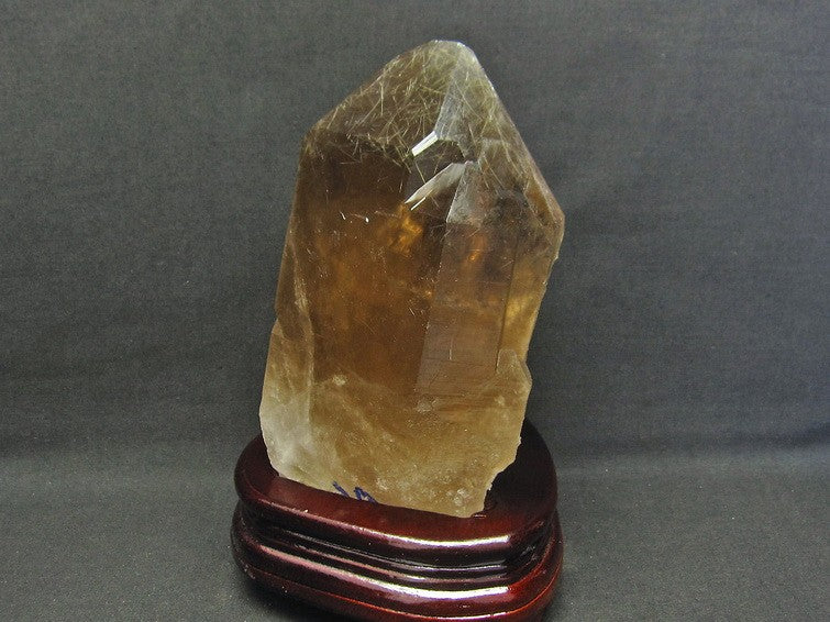 2.5Kg スモーキークォーツ 煙水晶 原石 ルチルクォーツ入り 台座付属 一点物 191-70