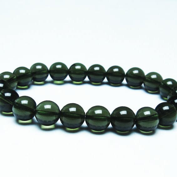 ブラックシーンサファイア ブレスレット 9mm ゴールドシーンサファイア