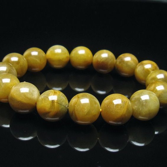 ルチルクォーツ ブレスレット 13mm 一点物 199-266 – 天然石