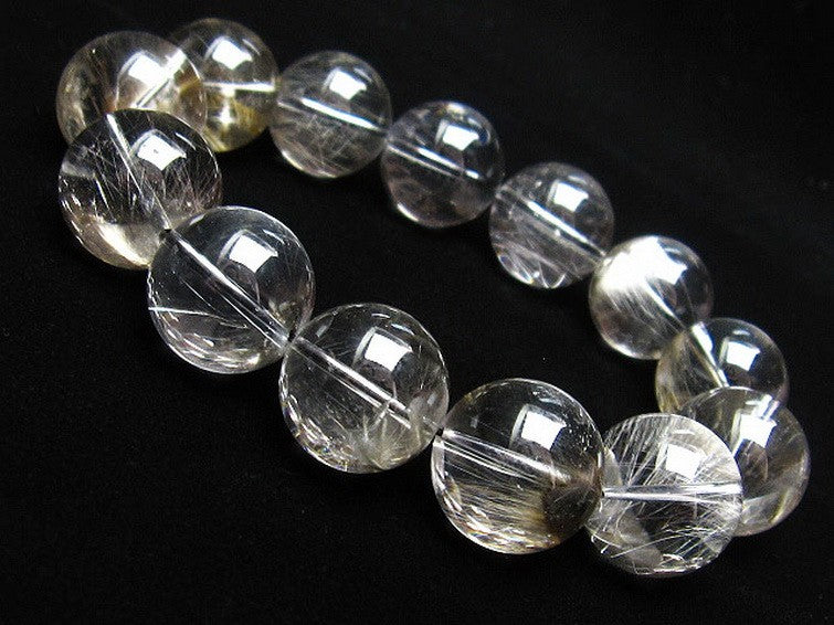 プラチナルチルクォーツ ブレスレット 18mm 一点物 211-1251
