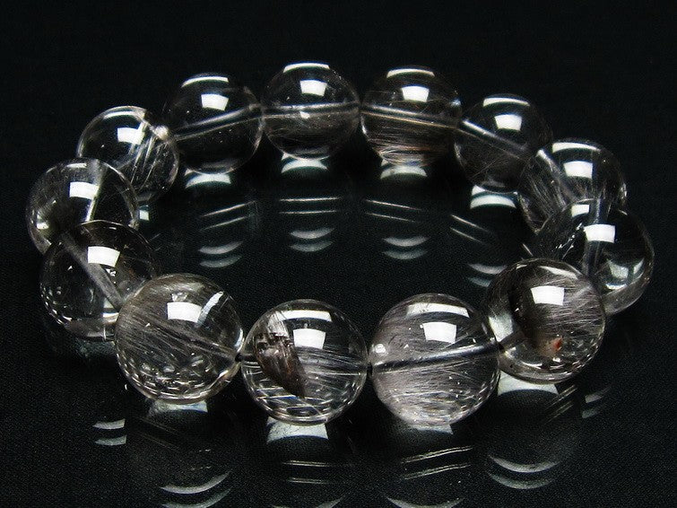プラチナルチルクォーツ ブレスレット 16mm 一点物 211-1252