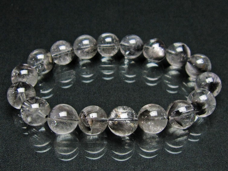 プラチナルチルクォーツ ブレスレット 12mm 一点物 211-1686