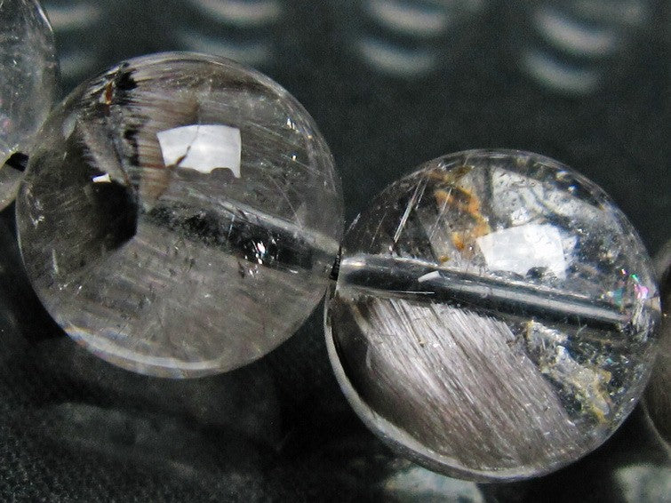 プラチナルチルクォーツ ブレスレット 12mm 一点物 211-1686
