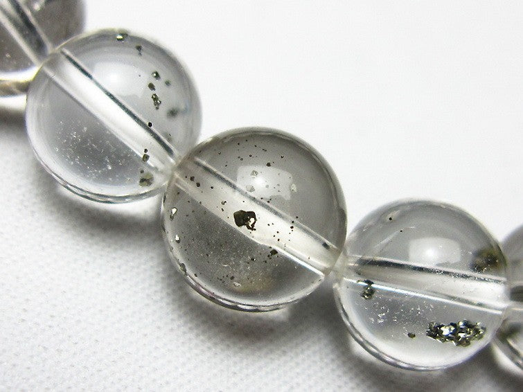 パイライトインクォーツ ブレスレット 11mm 一点物 211-1737