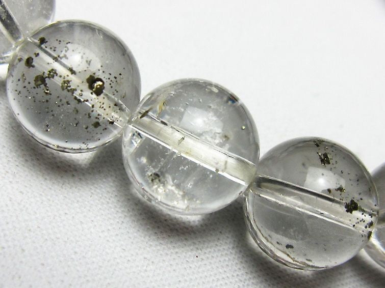 パイライトインクォーツ ブレスレット 12mm 一点物 211-1775