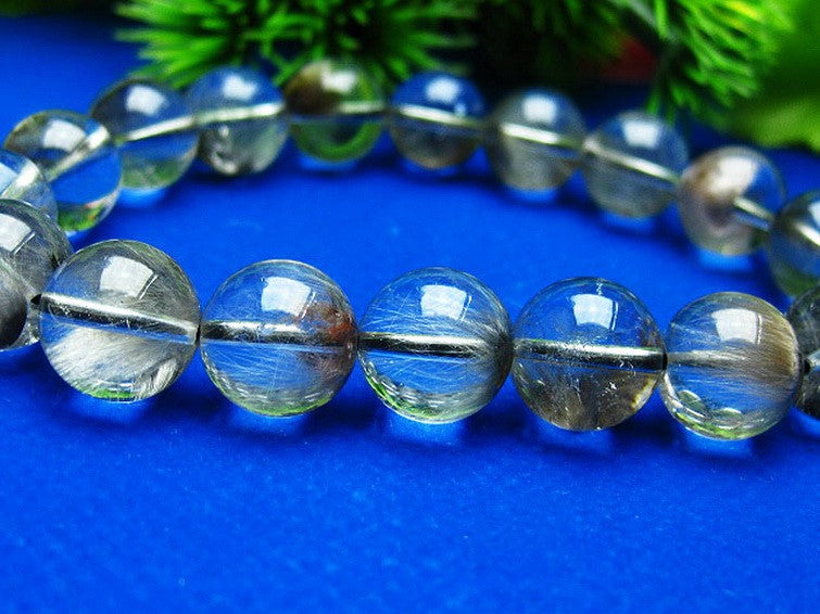 プラチナルチルクォーツ ブレスレット 11mm 一点物 211-2512