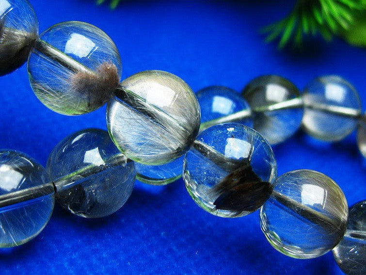 プラチナルチルクォーツ ブレスレット 11mm 一点物 211-2512