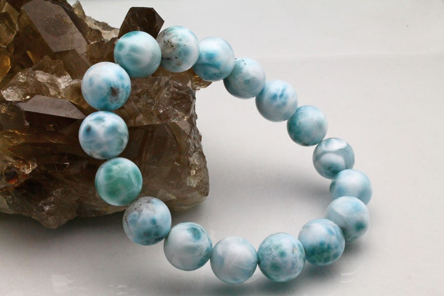 ラリマー ブレスレット 12mm 一点物 211-2536