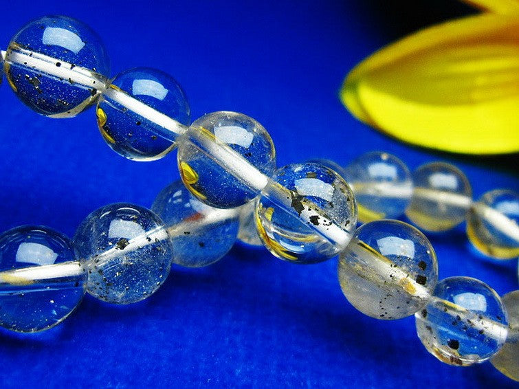 パイライトインクォーツ ブレスレット 10mm 一点物 211-2773