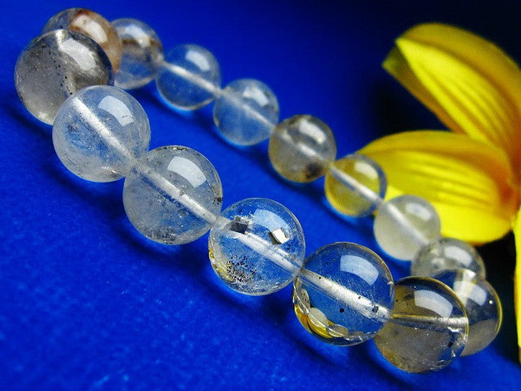 パイライトインクォーツ ブレスレット 15mm 一点物 211-2788
