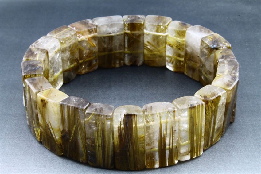 タイチンルチルクォーツ バングル 一点物 211-3173