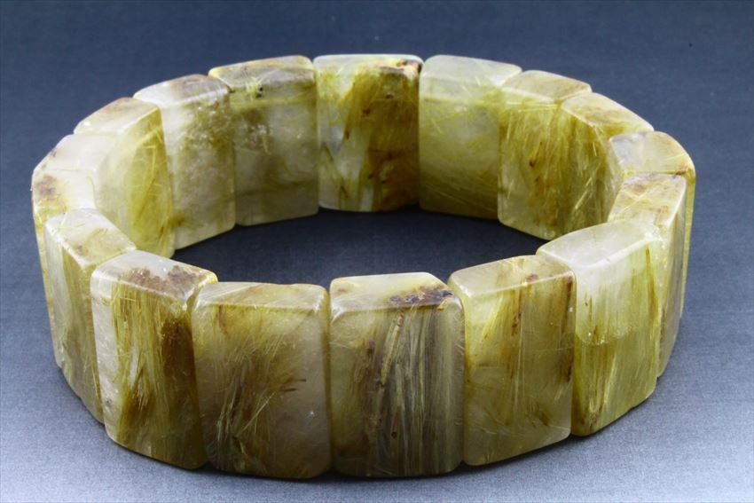 タイチンルチルクォーツ バングル 一点物 211-3177