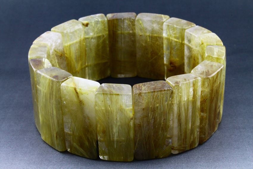 タイチンルチルクォーツ バングル 一点物 211-3183