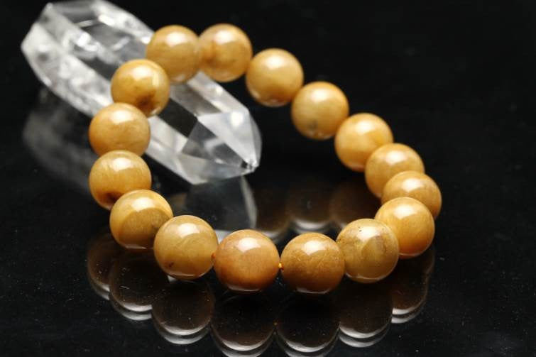 ルチルクォーツ ブレスレット 13mm 一点物 211-4109
