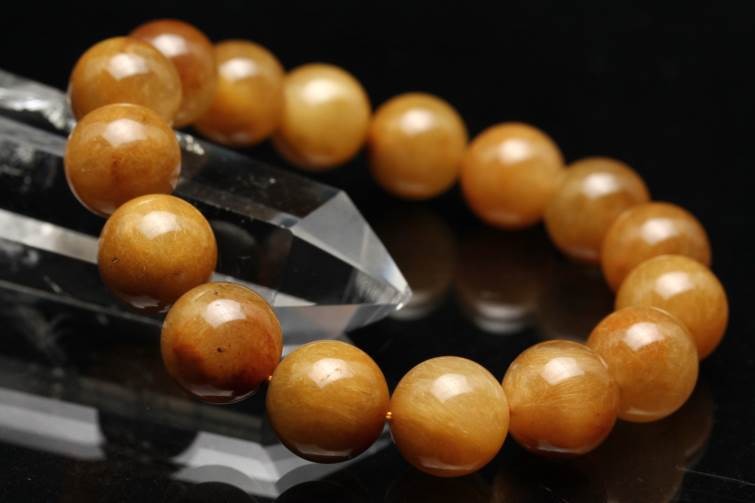 ルチルクォーツ ブレスレット 13mm 一点物 211-4135
