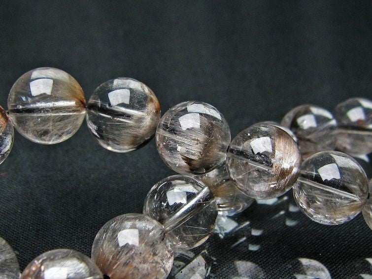 プラチナルチルクォーツ ブレスレット 10mm 一点物 211-4498