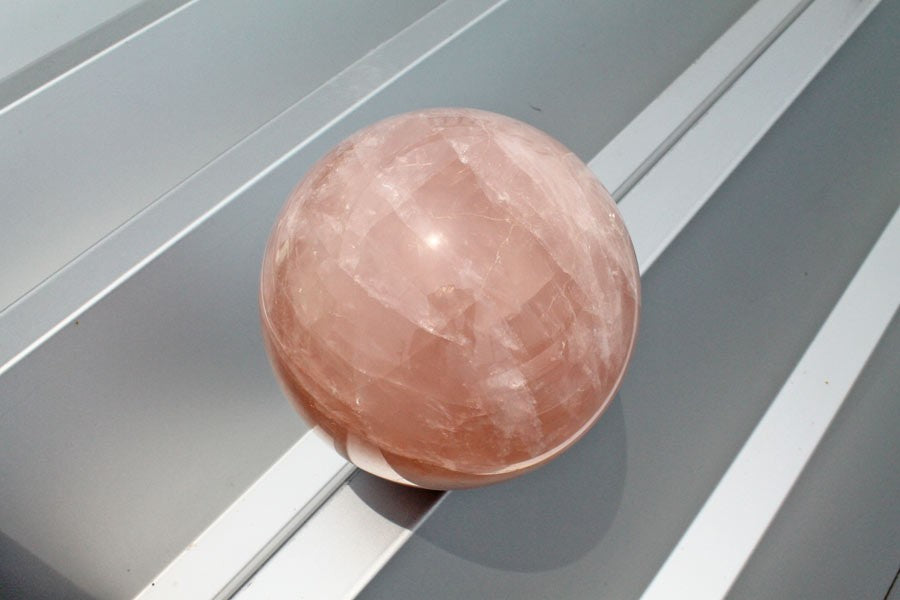 ローズクォーツ 丸玉 スフィア ブラジル産 185mm 9Kg 一点物 261-26
