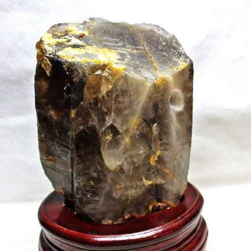 1.8Kg スモーキークォーツ 煙水晶 原石 虹入り 送料無料 一点物 281-74