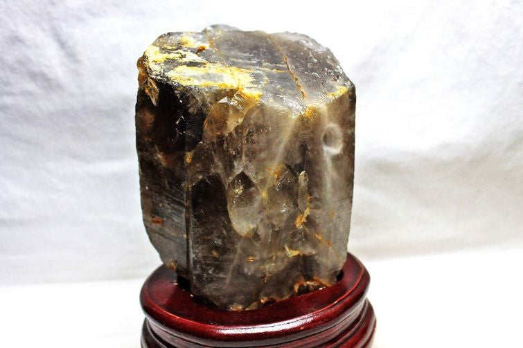 1.8Kg スモーキークォーツ 煙水晶 原石 虹入り 一点物 281-74